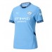 Camisa de Futebol Manchester City Matheus Nunes #27 Equipamento Principal Mulheres 2024-25 Manga Curta